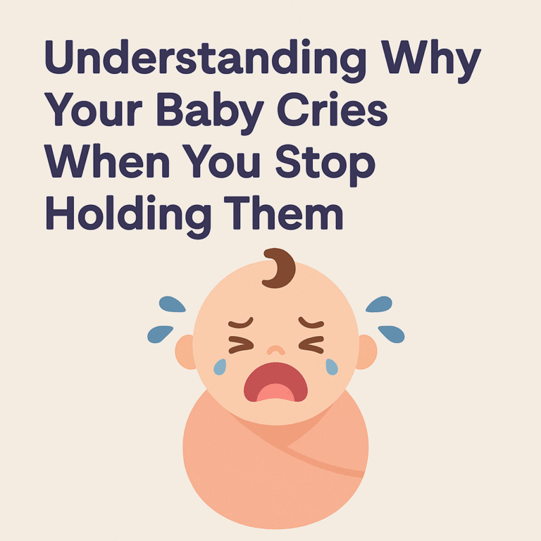 Why Baby Cries When You Stop Holding Them