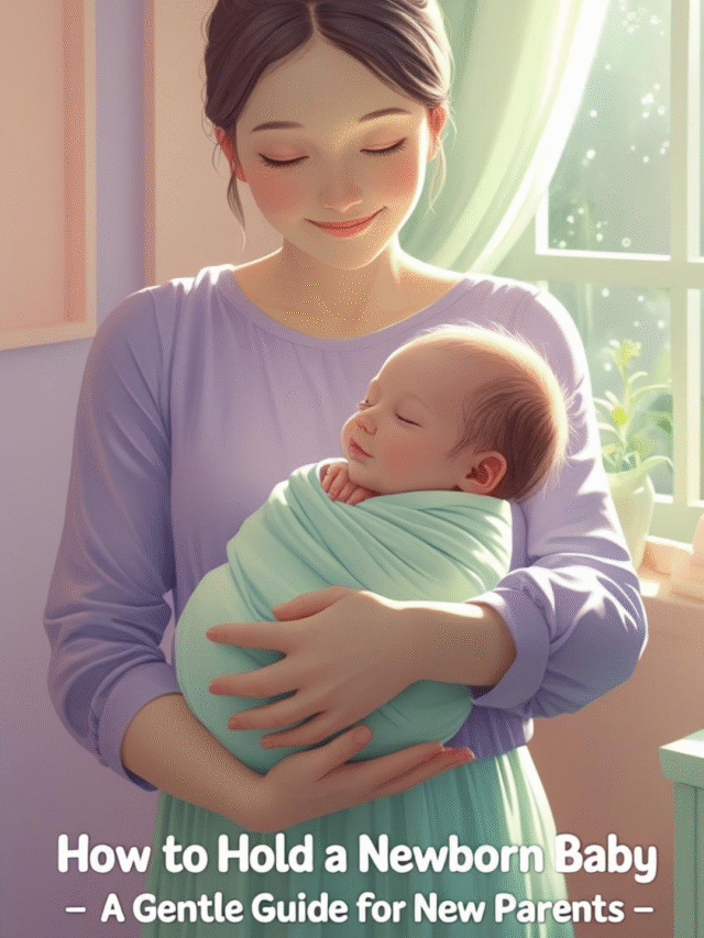 how to hold a newborn baby,