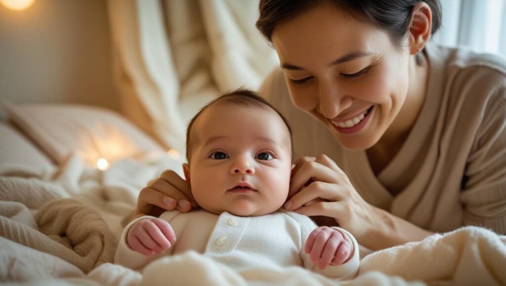 when do babies make eye contact