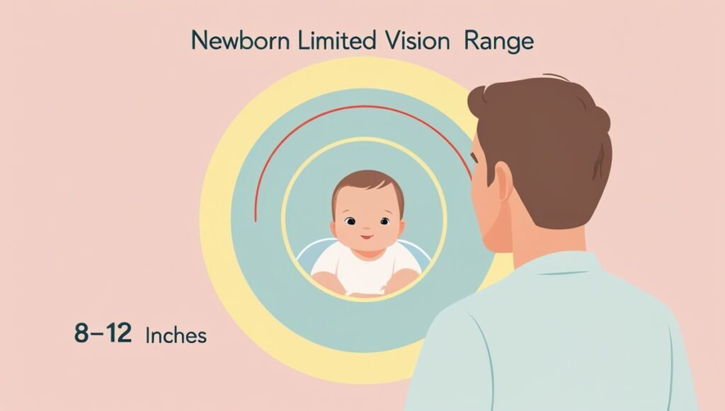 why do newborn babies stare at you
