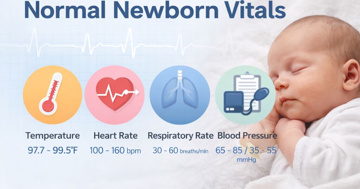 Normal Newborn Vitals: Heart Rate, Breathing & BP Guide