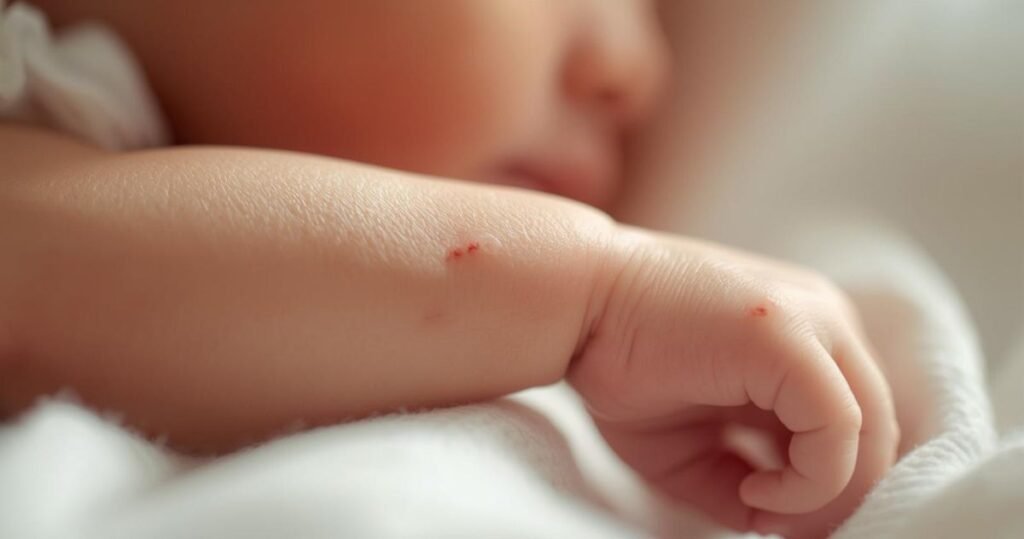 Bed bug bites on newborns