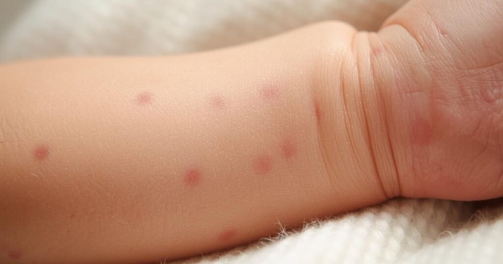 Bed bug bites on newborns