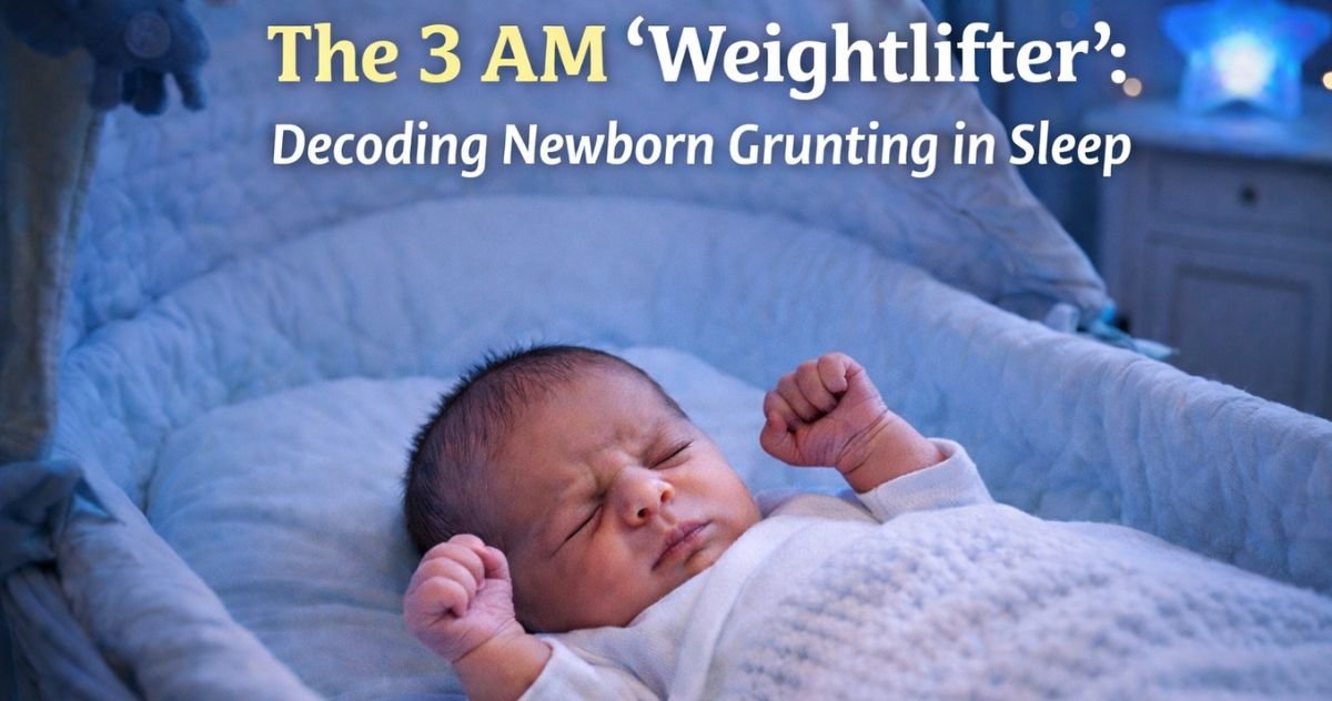 Newborn Grunting in Sleep