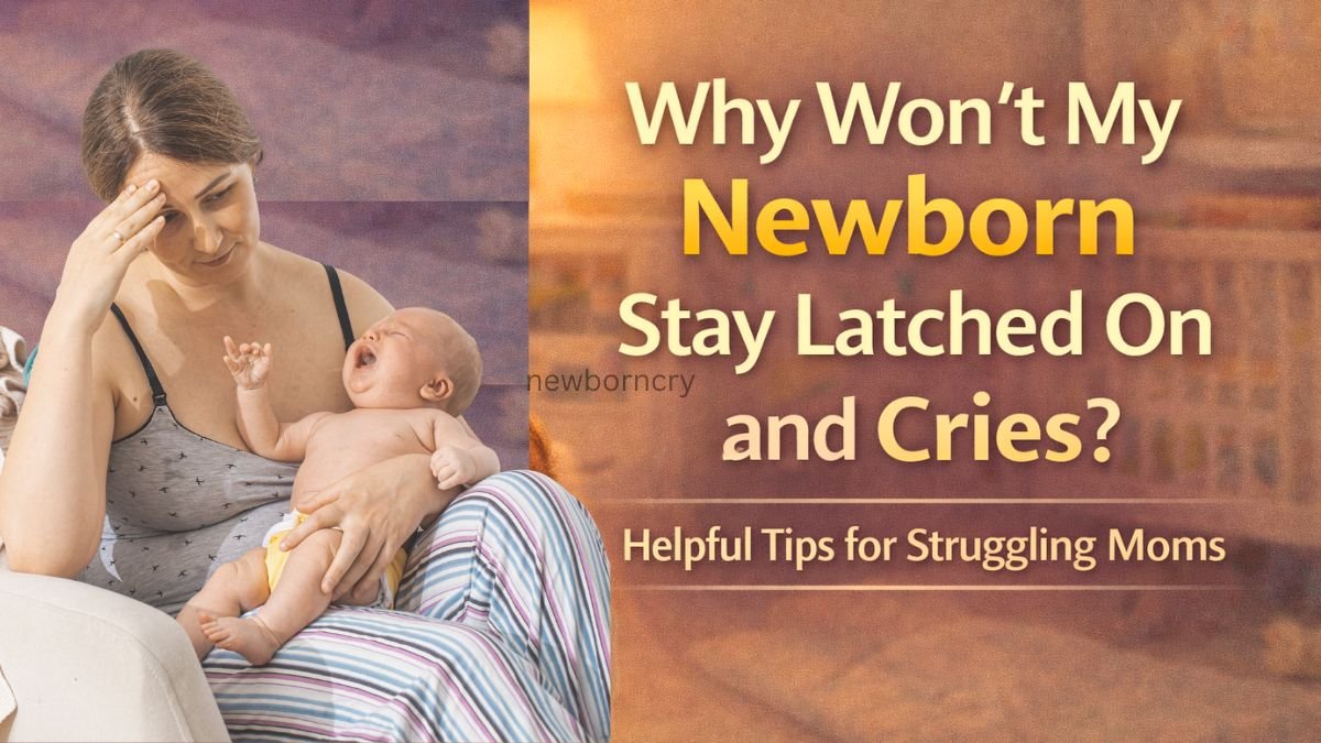 Newborn Baby Won’t Stay Latched On and Cries