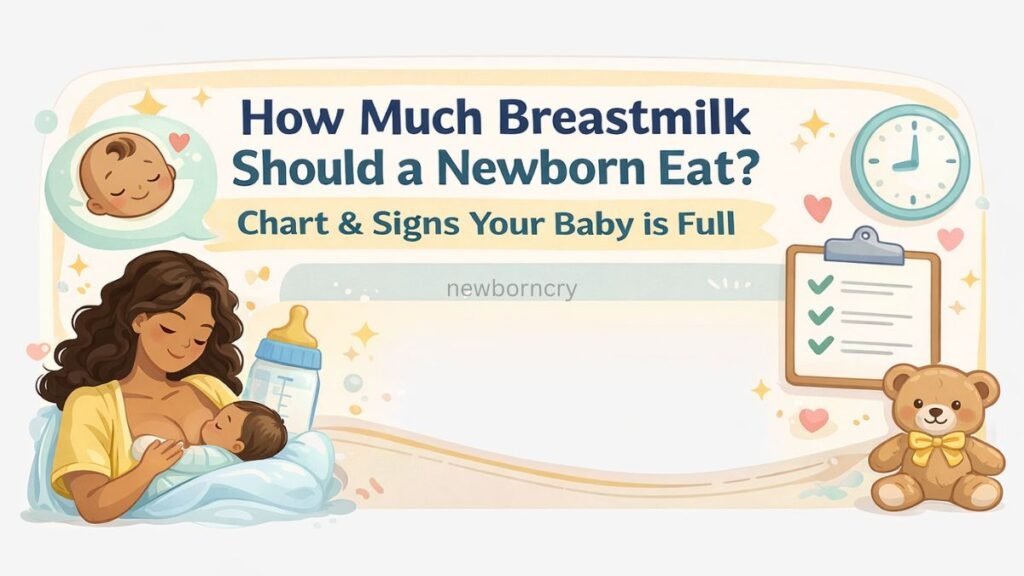 How much breastmilk should a newborn eat chart