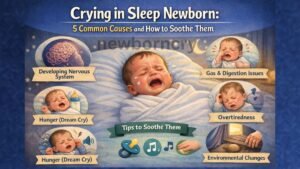 Crying in Sleep Newborn: 5 Common Causes and How to Soothe Them