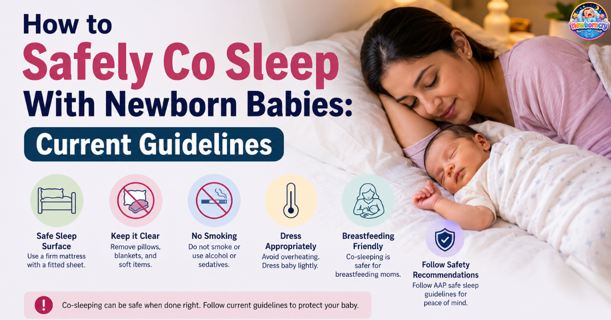 How to Safely Co Sleep With Newborn