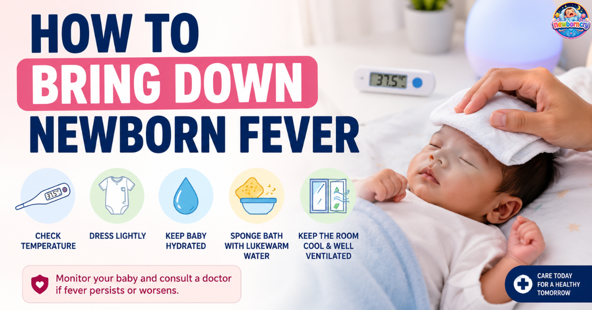 How to bring down newborn fever